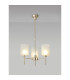 Baldwin 52cm Telescopic/Semi Flush 3 x G9 French Gold/Frosted Type B Shade-3