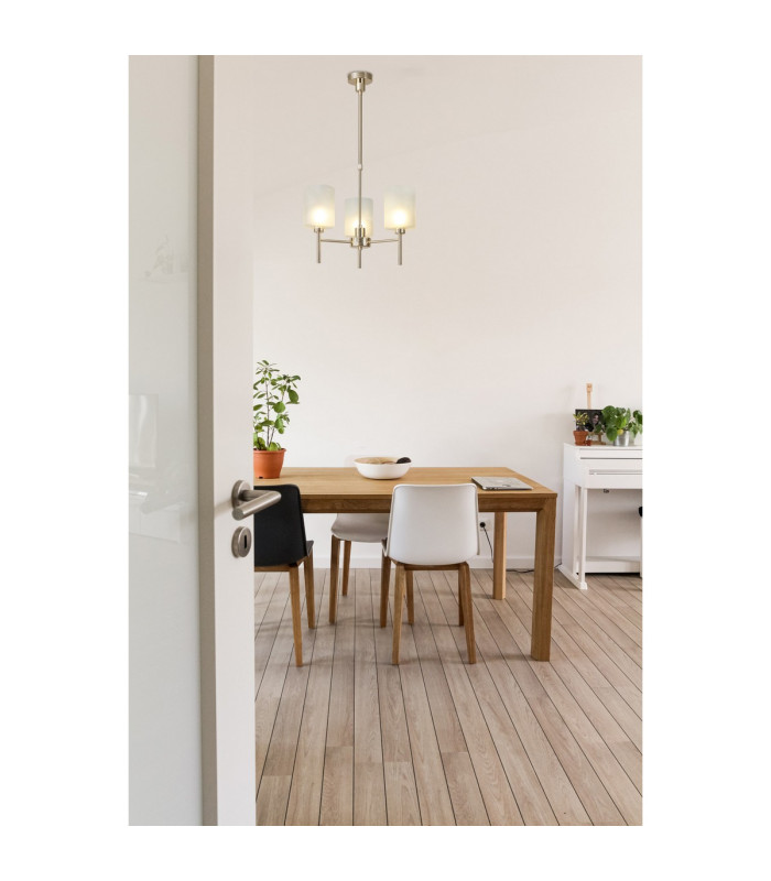 Baldwin 52cm Telescopic/Semi Flush 3 x G9 French Gold/Frosted Type B Shade-4