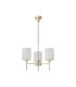 Baldwin 52cm Telescopic/Semi Flush 3 x G9 French Gold/Frosted Type B Shade-5