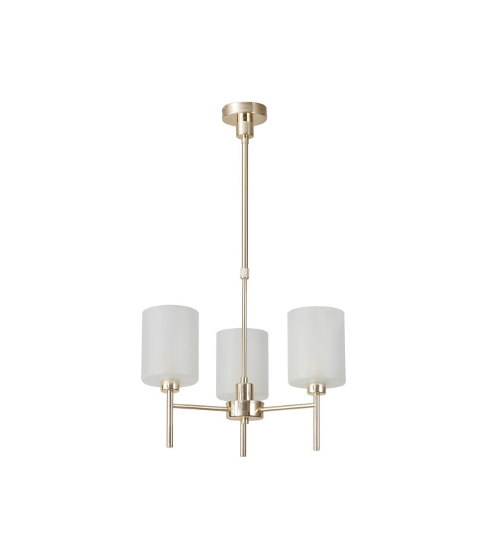 Baldwin 52cm Telescopic/Semi Flush 3 x G9 French Gold/Frosted Type B Shade-5