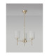 Baldwin 52cm Telescopic/Semi Flush 3 x G9 French Gold/Frosted Type B Shade-12