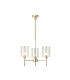 Baldwin 52cm Telescopic/Semi Flush 3 x G9 French Gold/Clear Type B Shade-1