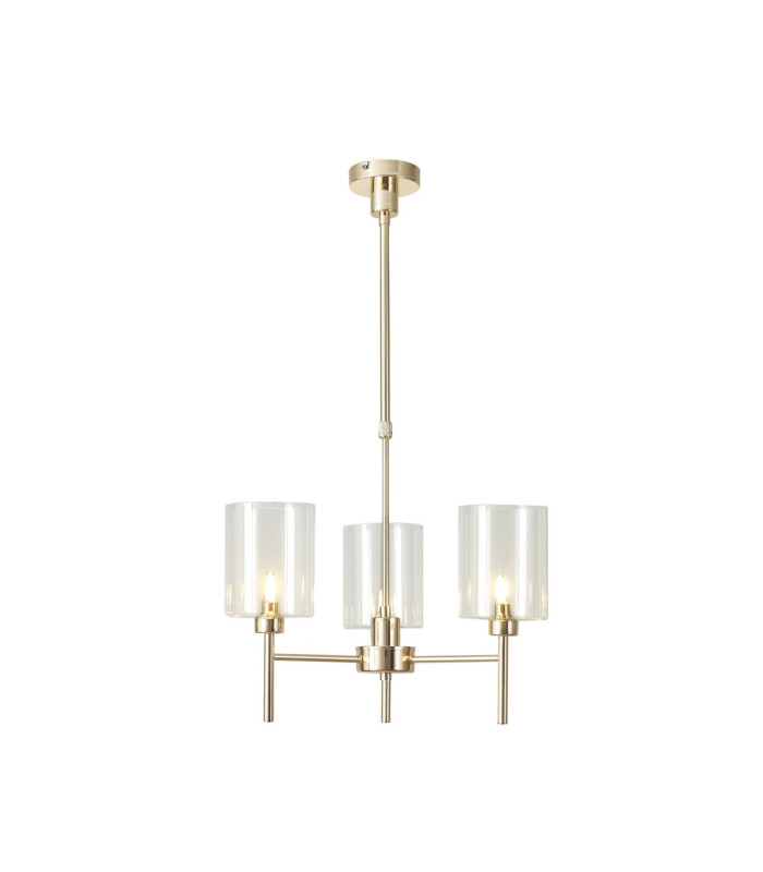 Baldwin 52cm Telescopic/Semi Flush 3 x G9 French Gold/Clear Type B Shade-1