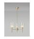 Baldwin 52cm Telescopic/Semi Flush 3 x G9 French Gold/Clear Type B Shade-3