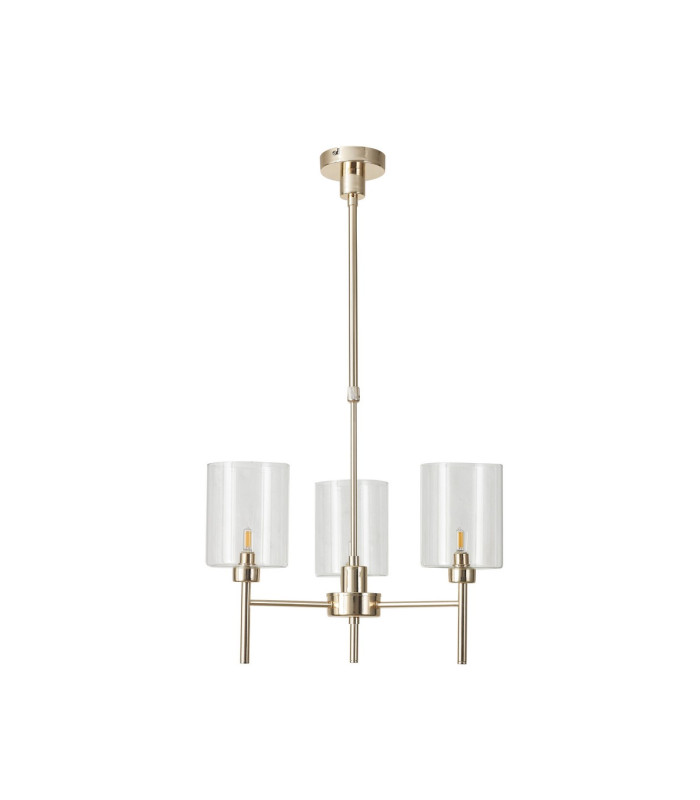 Baldwin 52cm Telescopic/Semi Flush 3 x G9 French Gold/Clear Type B Shade-4