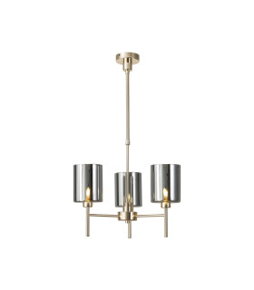 Baldwin 52cm Telescopic/Semi Flush 3 x G9 French Gold/Chrome Type B Shade-1