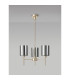 Baldwin 52cm Telescopic/Semi Flush 3 x G9 French Gold/Chrome Type B Shade-11