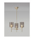 Baldwin 52cm Telescopic/Semi Flush 3 x G9 French Gold/Smoked Type B Shade-3