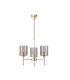 Baldwin 52cm Telescopic/Semi Flush 3 x G9 French Gold/Smoked Type B Shade-4