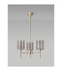 Baldwin 52cm Telescopic/Semi Flush 3 x G9 French Gold/Smoked Type B Shade-11