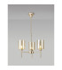 Baldwin 52cm Telescopic/Semi Flush 3 x G9 French Gold/Cognac Type B Shade-3
