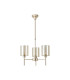 Baldwin 52cm Telescopic/Semi Flush 3 x G9 French Gold/Cognac Type B Shade-4