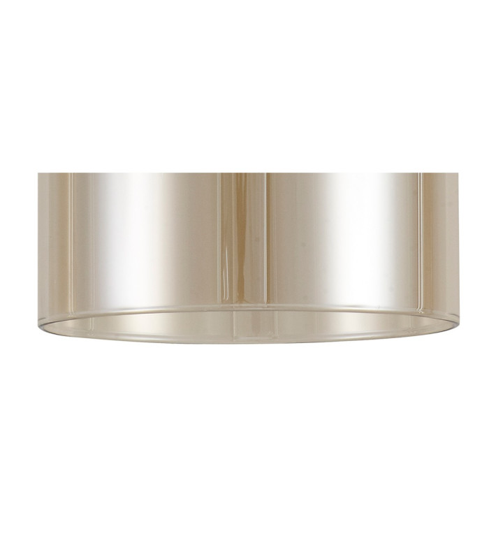 Baldwin 52cm Telescopic/Semi Flush 3 x G9 French Gold/Cognac Type B Shade-6