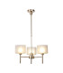 Baldwin 55cm Telescopic/Semi Flush 3 x G9 French Gold/Frosted Type C Shade-1
