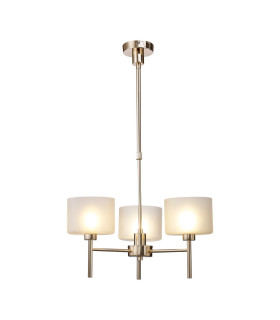 Baldwin 55cm Telescopic/Semi Flush 3 x G9 French Gold/Frosted Type C Shade-1