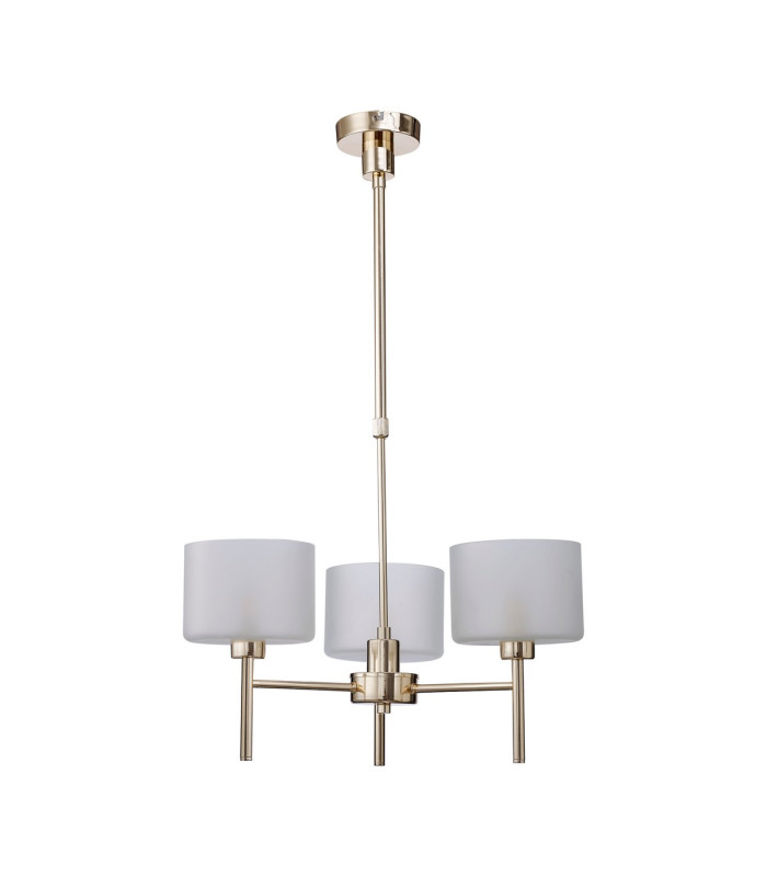 Baldwin 55cm Telescopic/Semi Flush 3 x G9 French Gold/Frosted Type C Shade-4