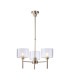 Baldwin 55cm Telescopic/Semi Flush 3 x G9 French Gold/Clear Type C Shade-1