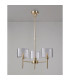 Baldwin 55cm Telescopic/Semi Flush 3 x G9 French Gold/Clear Type C Shade-11