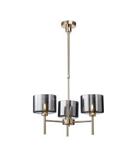 Baldwin 55cm Telescopic/Semi Flush 3 x G9 French Gold/Chrome Type C Shade-1