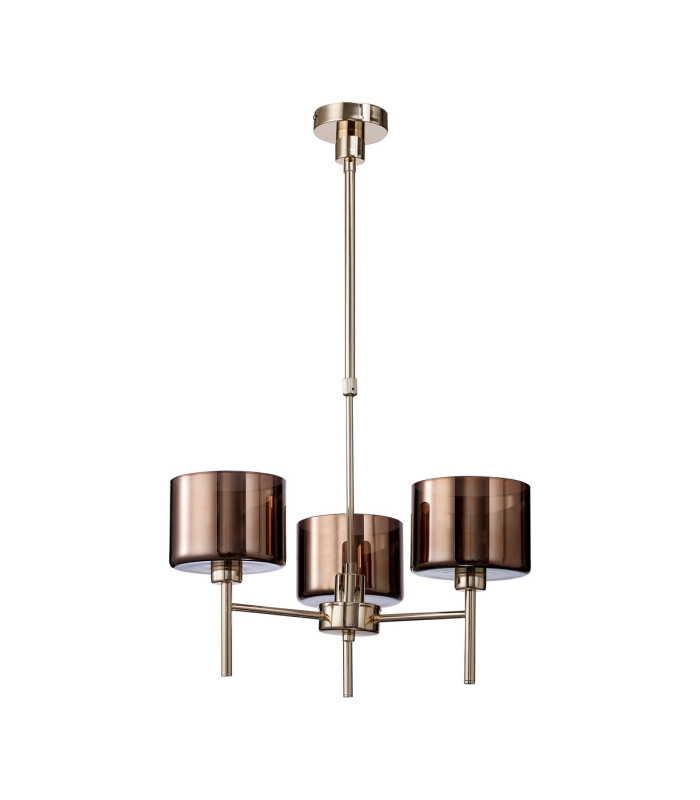 Baldwin 55cm Telescopic/Semi Flush 3 x G9 French Gold/Copper Type C Shade-4