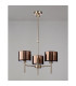 Baldwin 55cm Telescopic/Semi Flush 3 x G9 French Gold/Copper Type C Shade-11