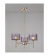 Baldwin 55cm Telescopic/Semi Flush 3 x G9 French Gold/Smoked Type C Shade-3