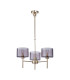 Baldwin 55cm Telescopic/Semi Flush 3 x G9 French Gold/Smoked Type C Shade-4