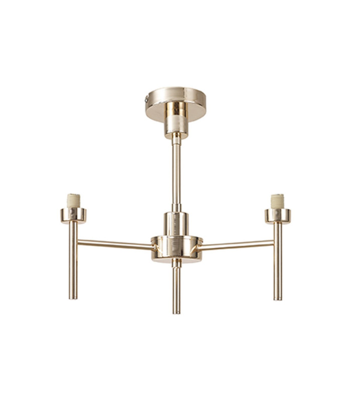 Baldwin 55cm Telescopic/Semi Flush 3 x G9 French Gold/Smoked Type C Shade-9