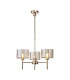 Baldwin 55cm Telescopic/Semi Flush 3 x G9 French Gold/Cognac Type C Shade-1