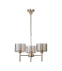 Baldwin 55cm Telescopic/Semi Flush 3 x G9 French Gold/Cognac Type C Shade-4