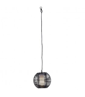 Bathroom Wire Ceiling Pendant Urban Grey Black 1x E27 IP44 - 1