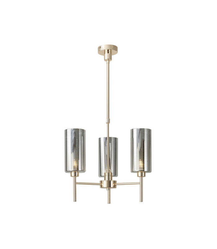 Baldwin 50cm Telescopic/Semi Flush 3 x G9 French Gold/Chrome Lined Type A Shade-1