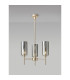 Baldwin 50cm Telescopic/Semi Flush 3 x G9 French Gold/Chrome Lined Type A Shade-3