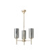 Baldwin 50cm Telescopic/Semi Flush 3 x G9 French Gold/Chrome Lined Type A Shade-4