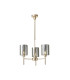 Baldwin 52cm Telescopic/Semi Flush 3 x G9 French Gold/Chrome Lined Type B Shade-1