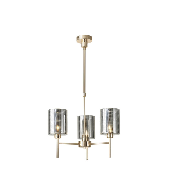 Baldwin 52cm Telescopic/Semi Flush 3 x G9 French Gold/Chrome Lined Type B Shade-1