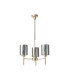 Baldwin 52cm Telescopic/Semi Flush 3 x G9 French Gold/Chrome Lined Type B Shade-4