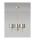 Baldwin 55cm Telescopic/Semi Flush 3 x G9 French Gold/Chrome Lined Type C Shade-3