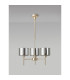 Baldwin 55cm Telescopic/Semi Flush 3 x G9 French Gold/Chrome Lined Type C Shade-11