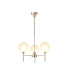 Baldwin 54cm Telescopic/Semi Flush 3 x G9 French Gold/Frosted Type G Shade-1