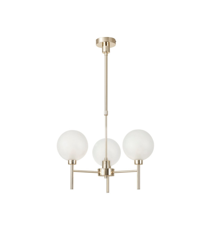 Baldwin 54cm Telescopic/Semi Flush 3 x G9 French Gold/Frosted Type G Shade-4