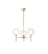 Baldwin 54cm Telescopic/Semi Flush 3 x G9 French Gold/Clear/Frosted Type G Shade-1