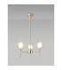 Baldwin 54cm Telescopic/Semi Flush 3 x G9 French Gold/Clear/Frosted Type G Shade-3