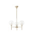 Baldwin 54cm Telescopic/Semi Flush 3 x G9 French Gold/Clear/Frosted Type G Shade-4