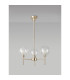 Baldwin 54cm Telescopic/Semi Flush 3 x G9 French Gold/Clear/Frosted Type G Shade-11