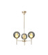 Baldwin 54cm Telescopic/Semi Flush 3 x G9 French Gold/Chrome/Frosted Type G Shade-1