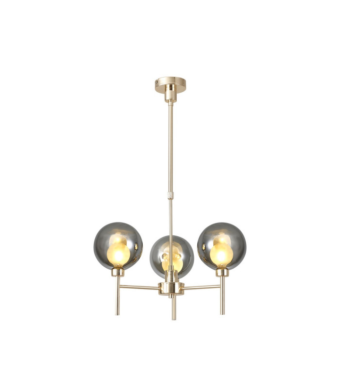 Baldwin 54cm Telescopic/Semi Flush 3 x G9 French Gold/Chrome/Frosted Type G Shade-1
