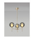 Baldwin 54cm Telescopic/Semi Flush 3 x G9 French Gold/Chrome/Frosted Type G Shade-3