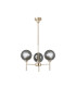 Baldwin 54cm Telescopic/Semi Flush 3 x G9 French Gold/Chrome/Frosted Type G Shade-4