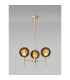 Baldwin 54cm Telescopic/Semi Flush 3 x G9 French Gold/Copper/Frosted Type G Shade-3